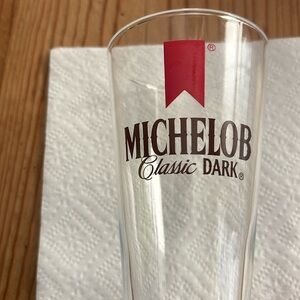 Michelob Classic Dark beer glass set of 4